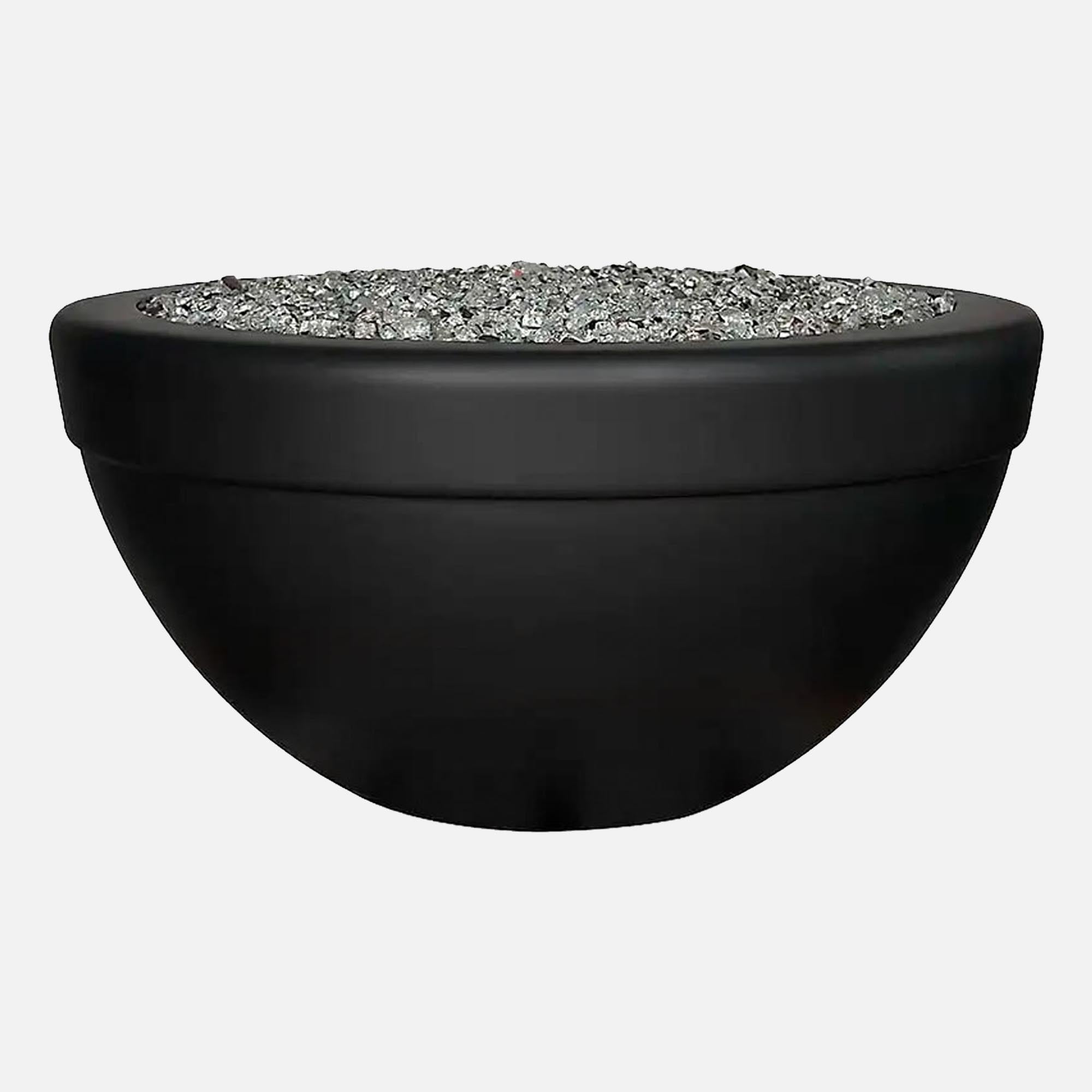 36" Executive Fire Bowl; Outer Diameter: 36", Inner Diameter: 29", Height: 12", Base Diameter: 14", Weight: 162 lbs