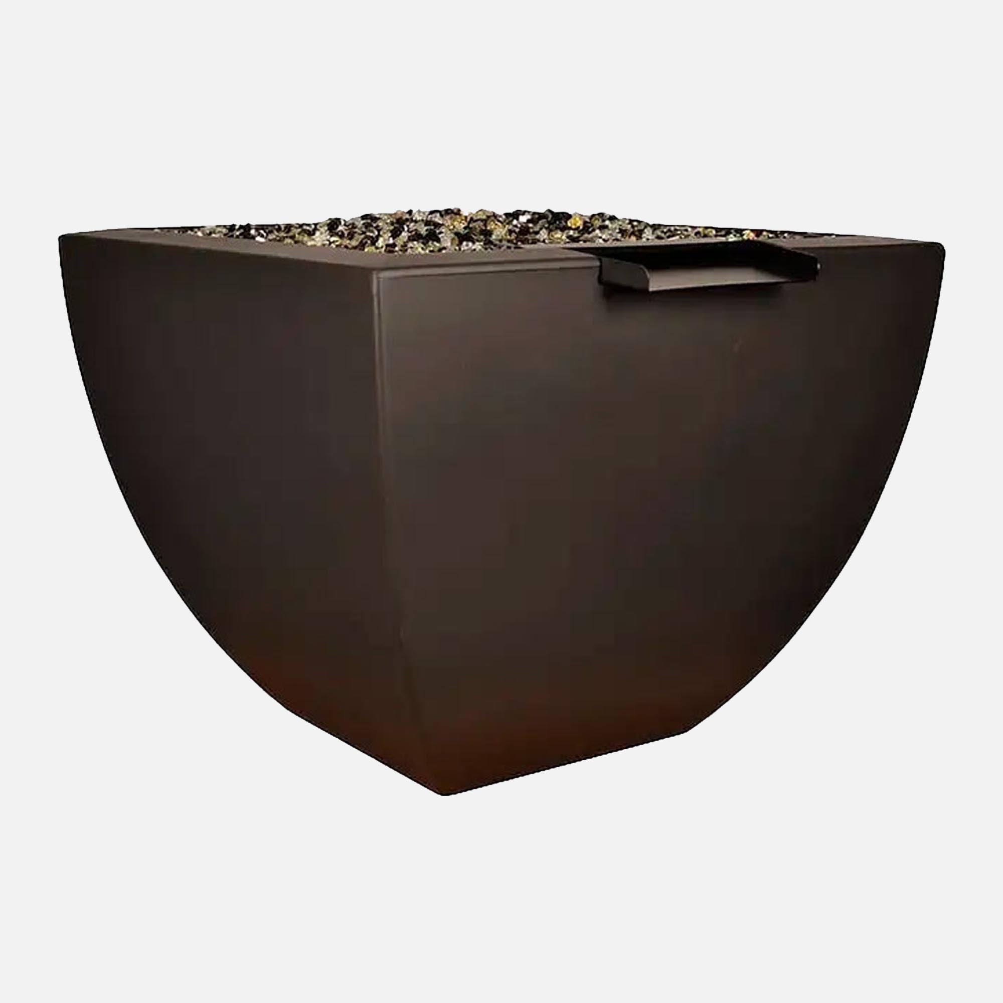 30" x 24" Legacy Square Water Vase; Outer Dimension: 30", Inner Dimension: 24", Height: 24", Base Dimension: 14", Weight: 210 lbs