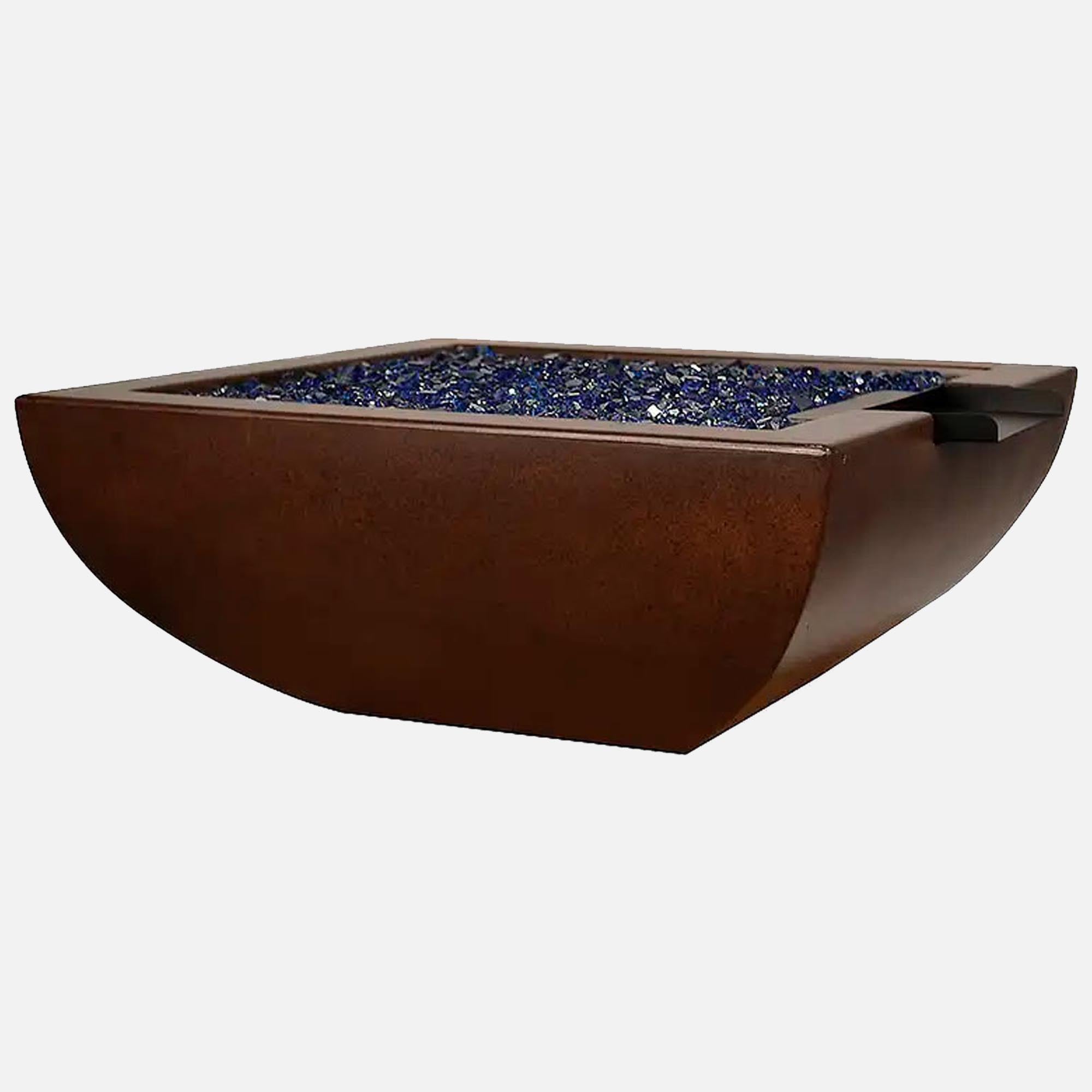 36" Legacy Square Water Bowl – Outdoor Water Feature – Premium Finish