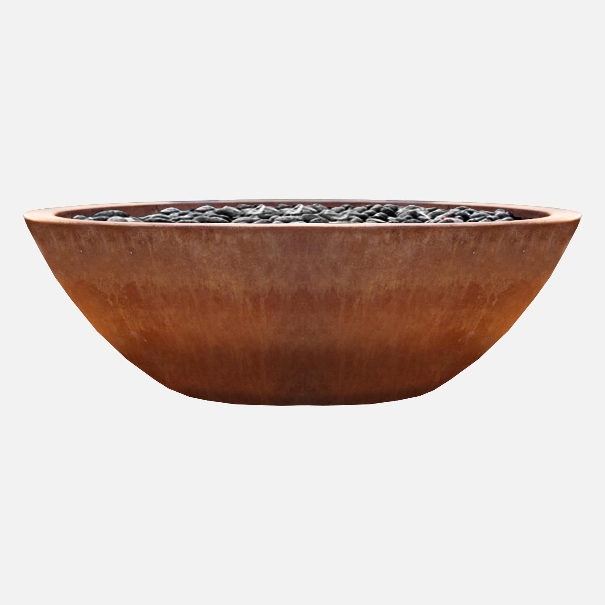 32" Zen Style Round Fire Bowl; Outer Diameter: 32", Inner Diameter: 26", Height: 10