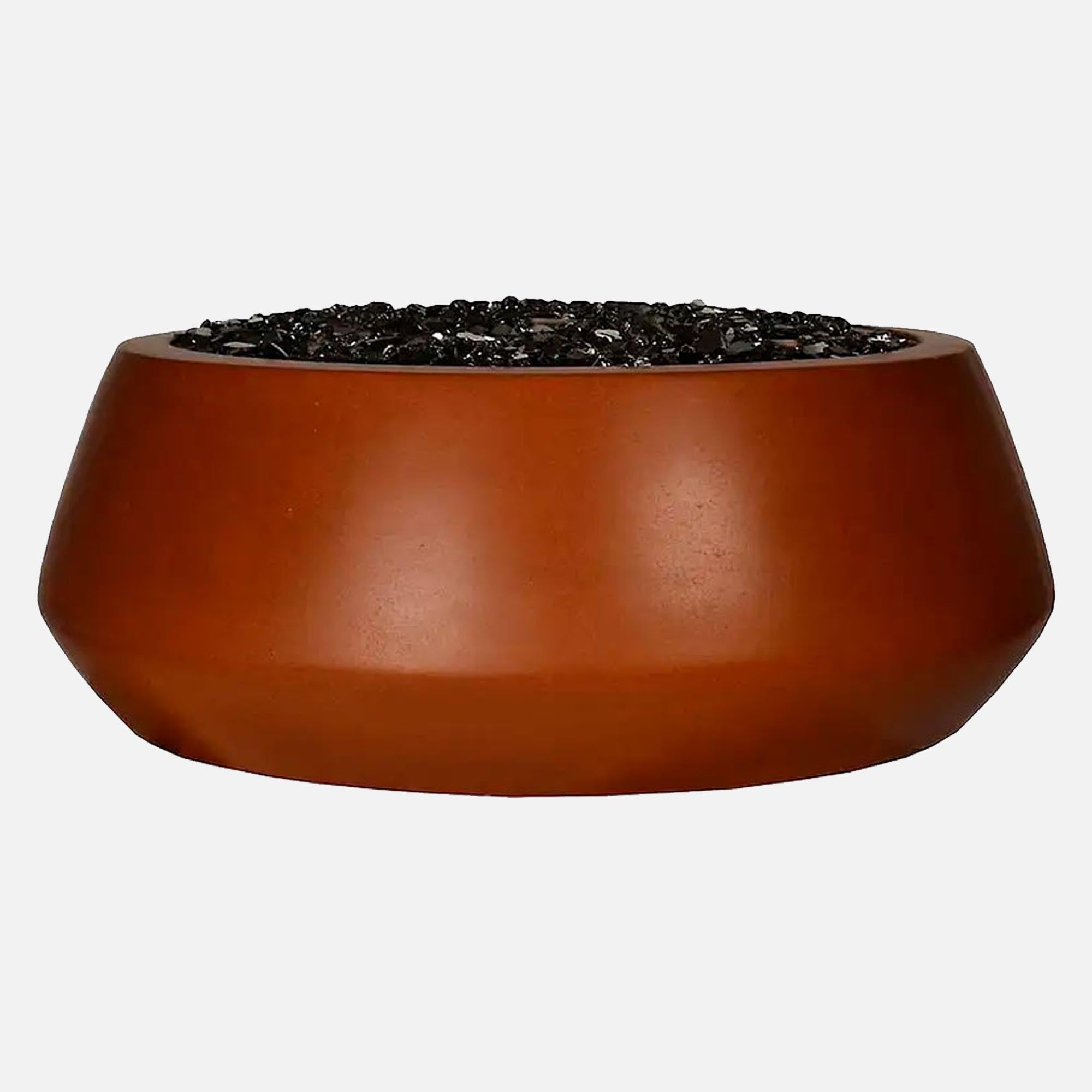 36" Round Belize Fire Bowl; Outer Diameter: 36", Inner Diameter: 25
