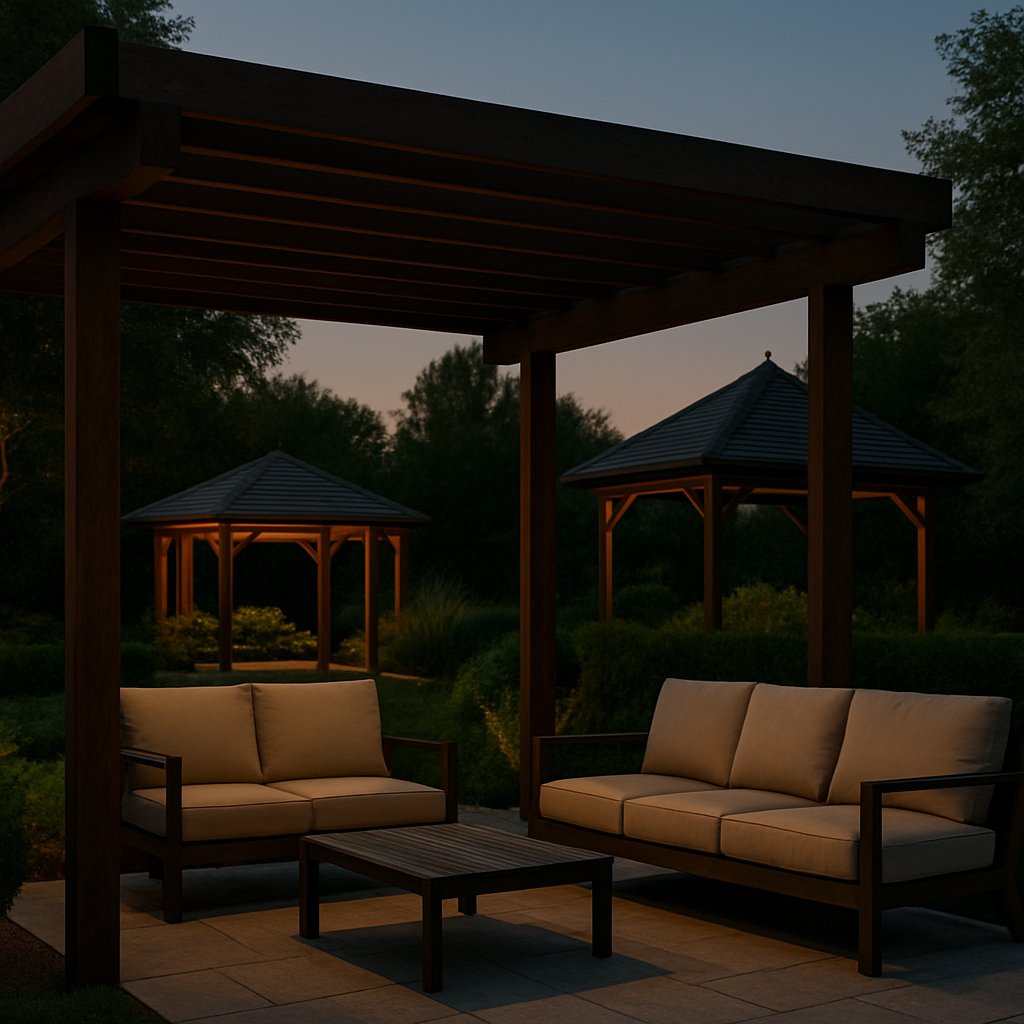 Yardistry 12' x 14' Cedar Gazebo with Aluminum Roof