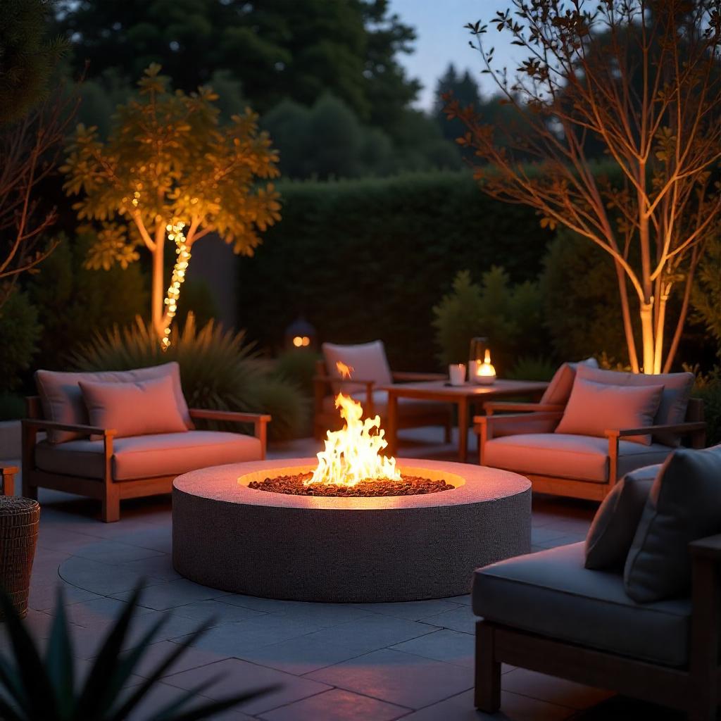 Elementi Granville Concrete Fire Table – Natural Gas
