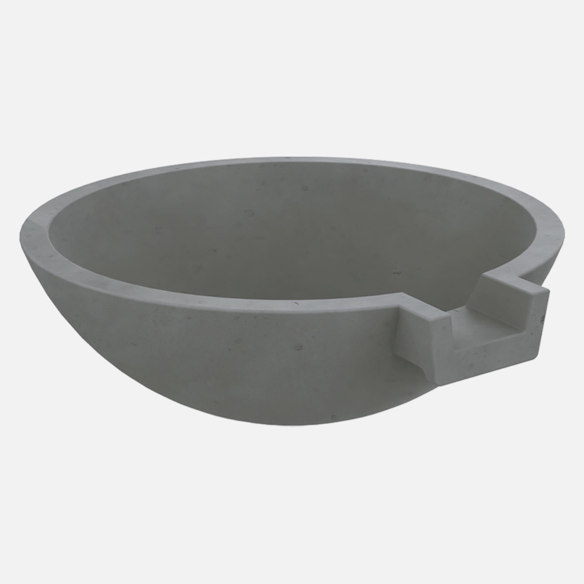 33" Scupper Round Wok Fire Bowl / Outer Diameter: 33", Inner Diameter: 27